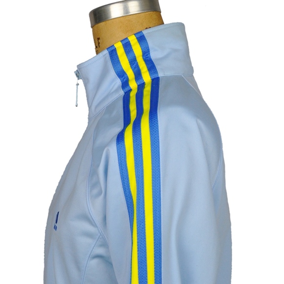 adidas jacket light blue